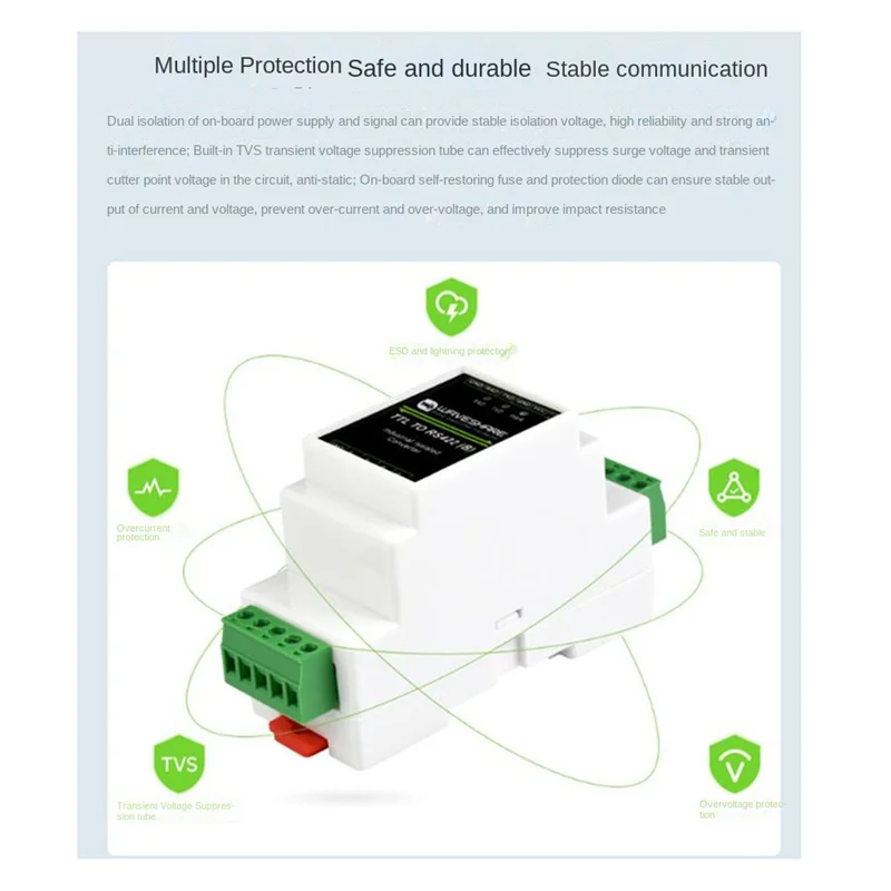 A29F-Waveshare Guide industriel TTL vers RS422 Module isolé électrique TTL vers RS422 convertisseur de Port série avec Isolation
