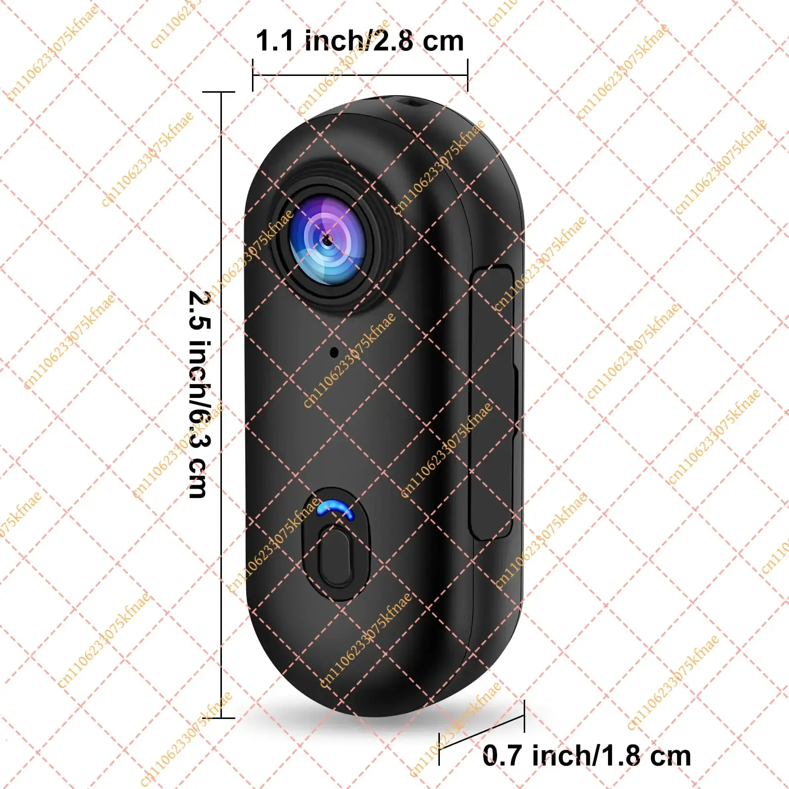 4K WiFi Mini Body Camera | Helmet & Handlebar Mount Action Cam for Motorcycle & Cycling with Built-in Battery