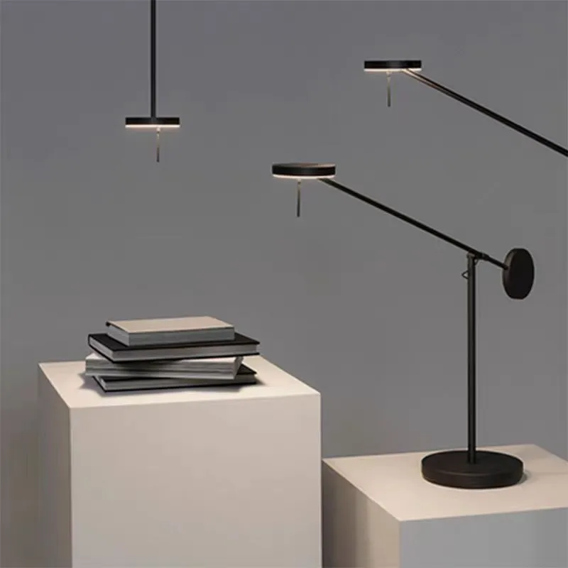 scandi long swing arm lamp ajustavel preto lampada minimalista casa de cabeceira atmosfera decoracao office study long pole lamp 01