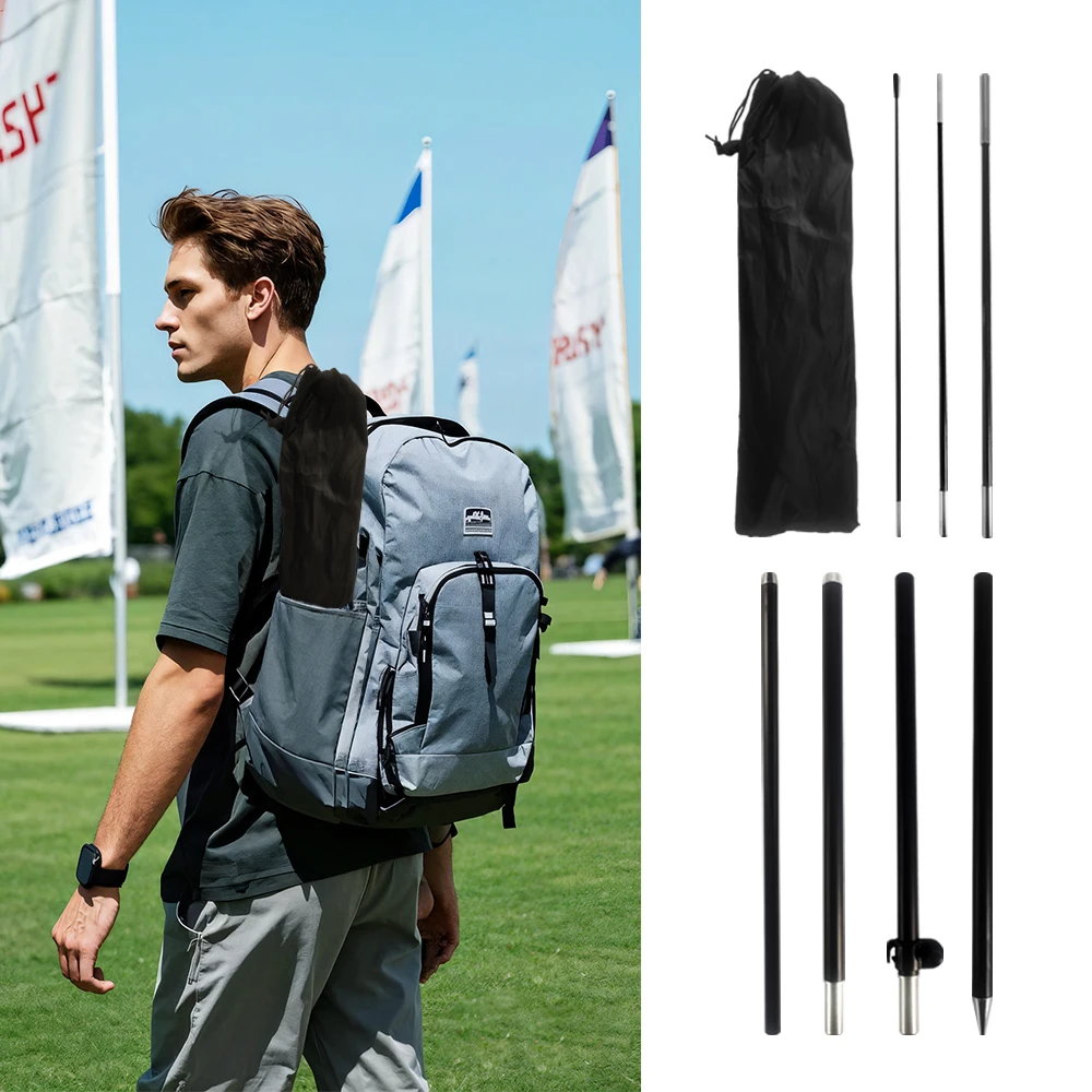 

9FT Aluminum Feather Flag Pole for Business Commercial Advertising Outdoor Banner Decorations Only Poles - No Flag Included