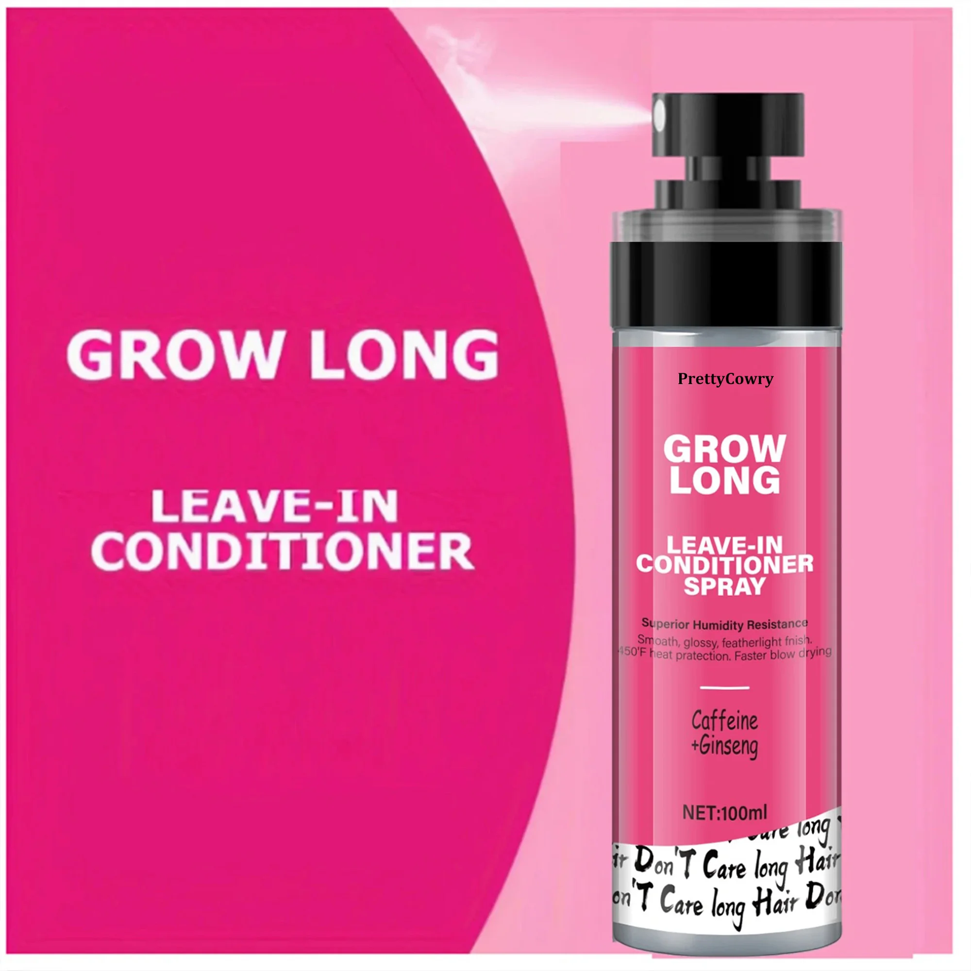 

Leave In Hair Conditioner Spray Essence Anti Frizz Deep Hair Care Moisturizes Hair Suitable For Curly Dry And Damaged Hair