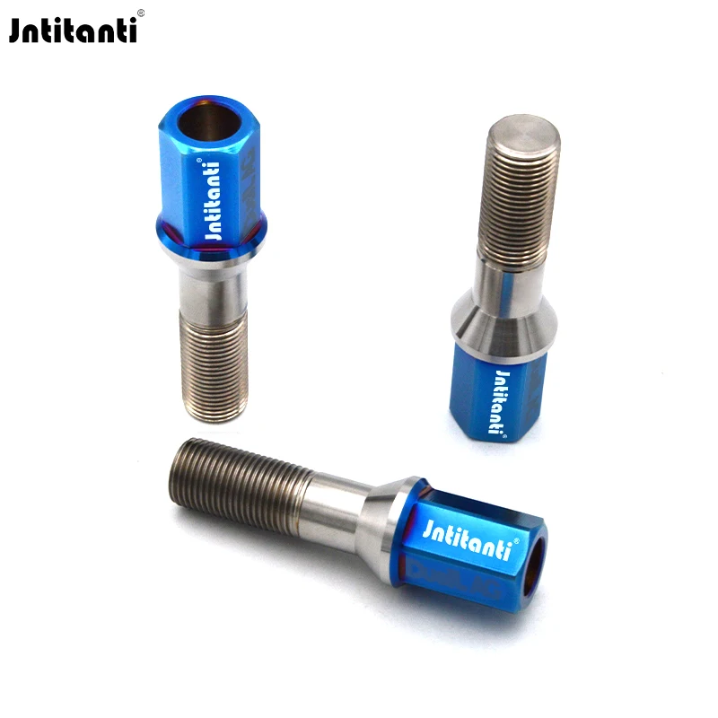 

Jntitanti Gr5 titanium wheel bolt lug screw M14x1.25x28-40mm Extended hexagon head bolt for BMW Mini Toyota Supra