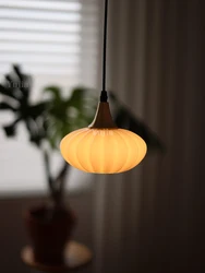 Japanese Glass Pendant Lights Scandinavian Light Luxury Pendant Lamp Living Room Bedroom Dinning Room Kitchen Island Not Ceramic