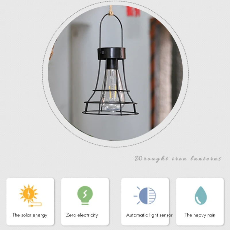 กันน้ําโคมไฟพลังงานแสงอาทิตย์โคมไฟสวนกลางแจ้ง Camping แขวนหลอดไฟ LED ต้นไม้ Night Light ตกแต่งสําหรับ YARD Patio