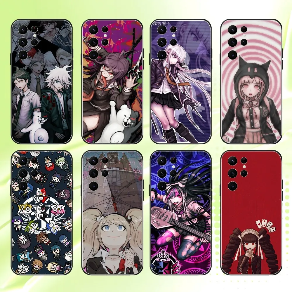 

D-DanganronpaS Game Phone Case For Samsung S 25,24,23,22,30,21,10,9,Ultra,Plus,Lite,FE,4,5G Black Soft Case