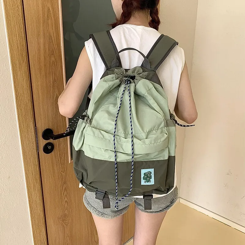 New Ladies' Shoulder Bag Lightweight Casual Drawstring Sport Backpack For Outdoor Activities Leisure Hiking Backpack