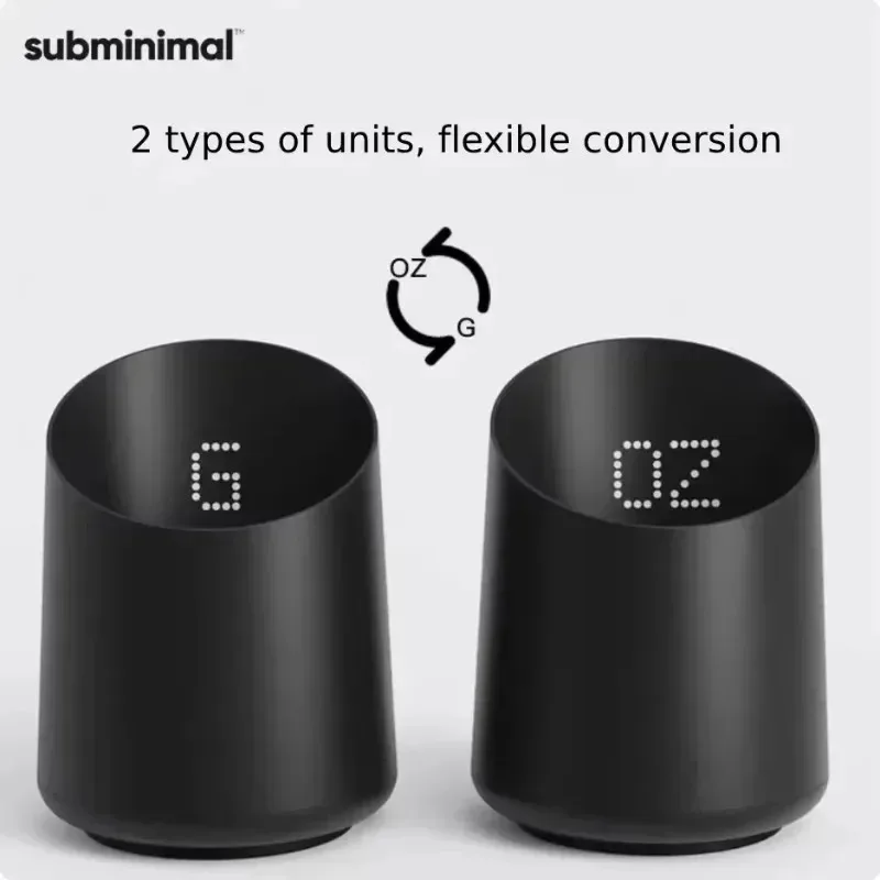 Electronic Coffee Weighing Cup Sub Small Coffee Electronic Scale Ltalian Specific Coffee Bean Weighing Portable LED Light