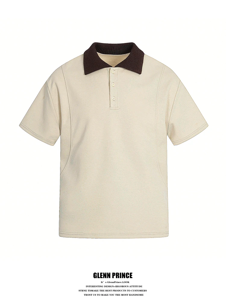 

Loose Casual Men's Short Sleeve Shirt Color Block Design Summer Commute Versatile Comfortable Breathable Polyester Cotto...