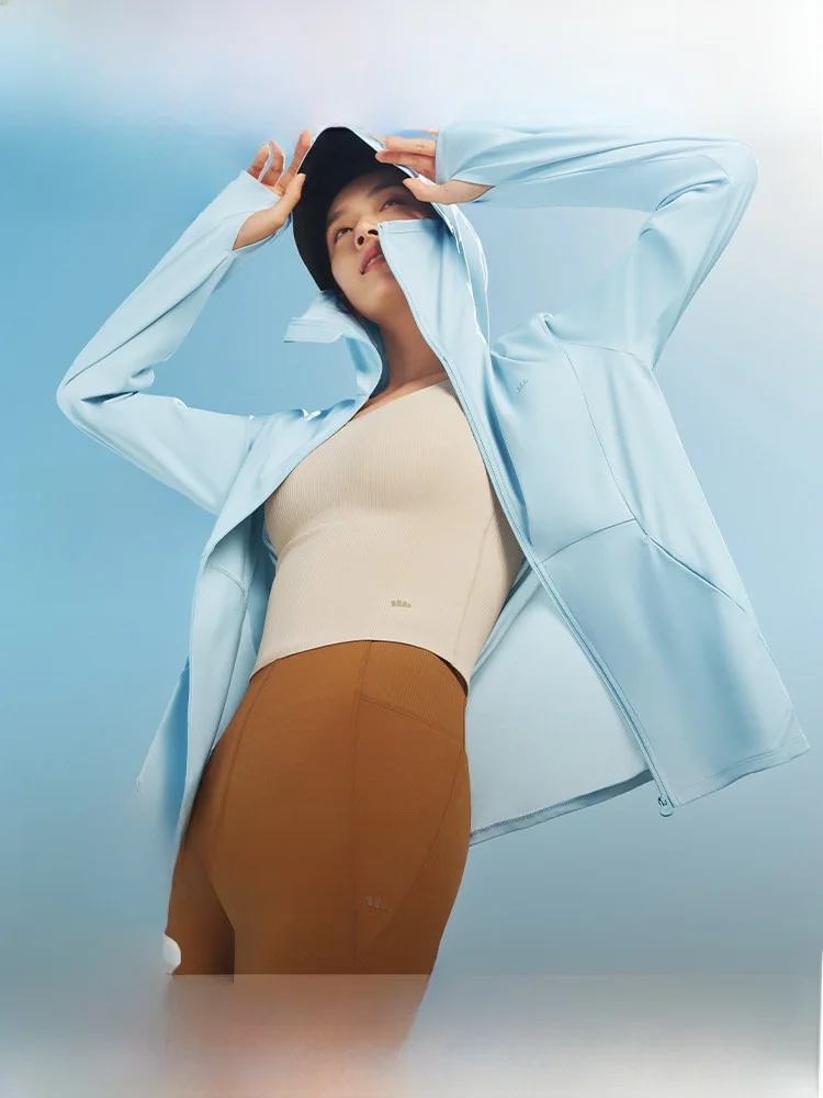 

Banana Le Women's Outdoor Loose Sun Protection Clothing Ice Silk Cool Sensation Breathable Skin Friendly Summer Coat