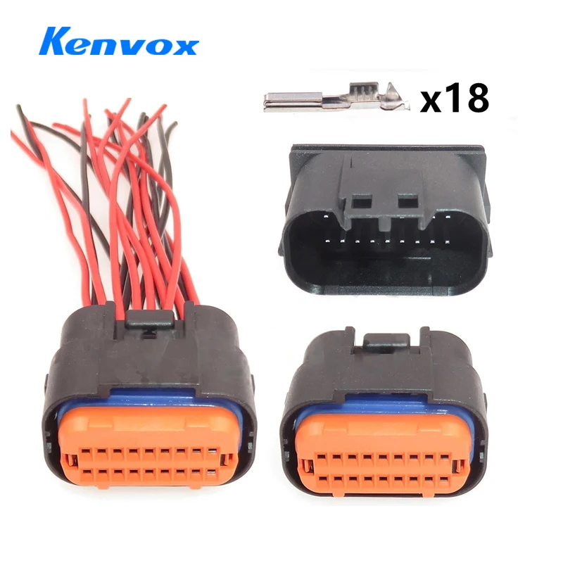1 Set 18P MX23A18NF1 MX23A18SF1 MX23A18XF1 Car Igniter ECU Connector AC Assembly Auto Electric Wire Sealed Socket For Honda