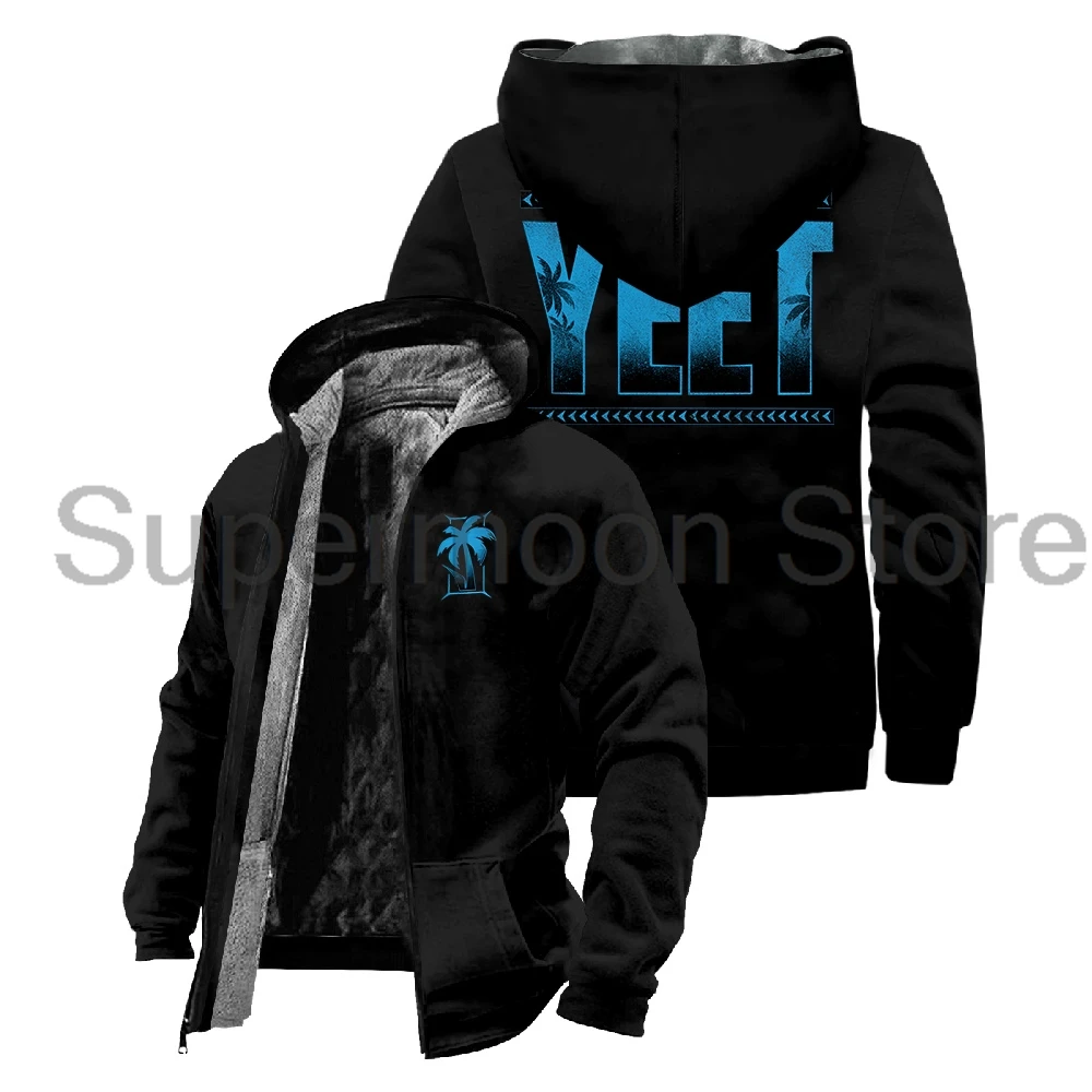 Jey Uso Yeet Jaqueta de Inverno Manga Comprida para Homens e Mulheres, Hoodie Unisex, Streetwear, Parkas, Casaco Zipper