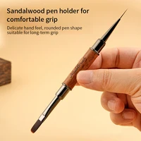 Stylo à ongles Double extrémité, brosse de colle, stylo de photothérapie, brosse de revêtement de Gel UV, outil de pinceaux de manucure pour peinture acrylique à Double extrémité 3