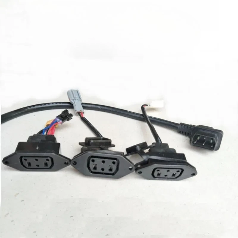 For Super Soco Lithium Battery Connector Charger Socket Line Circular Line for Super Soco Tc Ts Tsx Cu