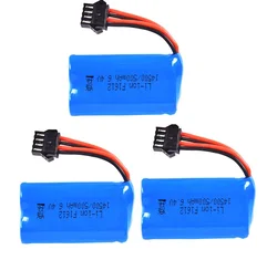 6.4v 500mAh Li-ion Battery 14500 SM-4P Plug /6.4v USB charger SM-4P For Wltoys 18628 18629 18428 18429  R/C Car R/C Trucks