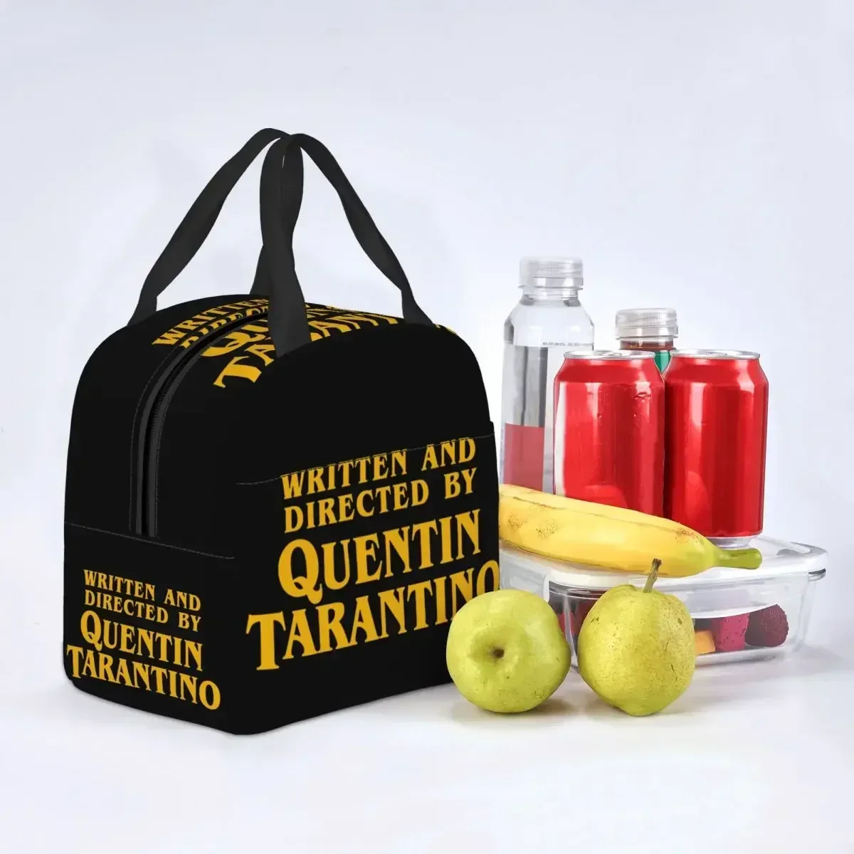 Quentin Tarantino Insulated Lunch Bag for Women Kids Pulp Fiction Kill Bill Movie Portable Thermal Cooler Lunch Box Food Tote