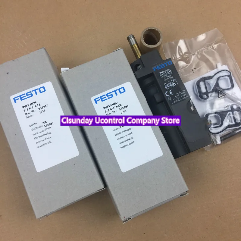 New original FESTO support explosion-proof solenoid valve 535987 NVF3-MOH-5/2-K-1/4 EX