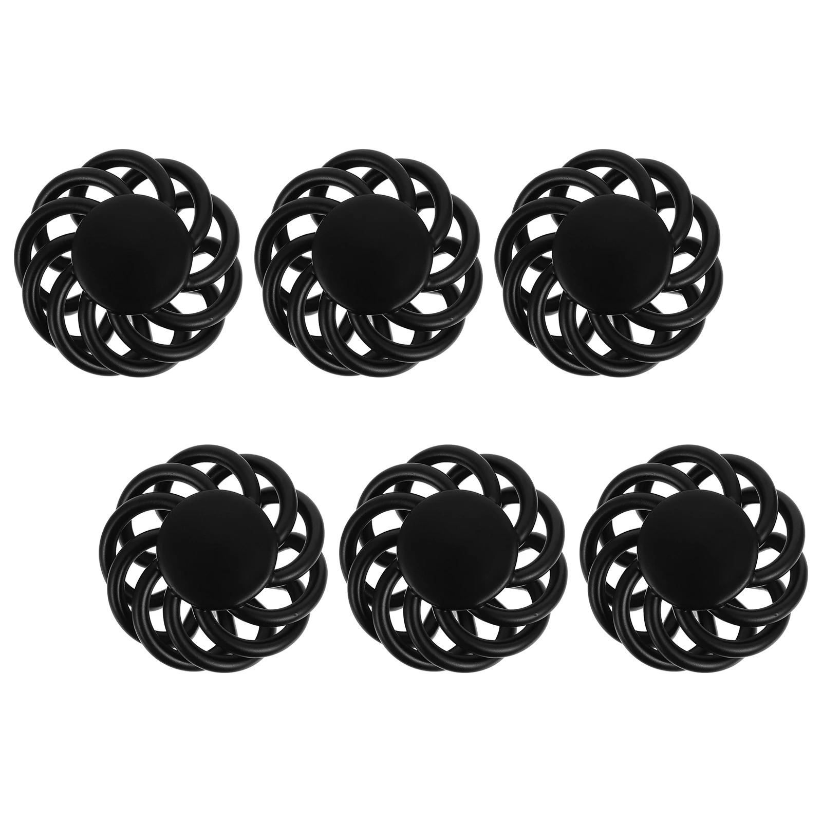 

6Pcs Birdcage Round Knobs Zinc Alloy Durable Cabinet Wardrobe Handles Smooth Surface Stylish Design Long Lasting