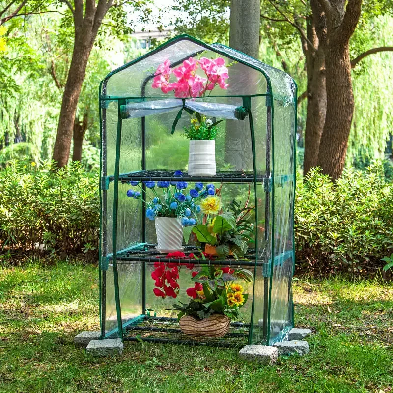 Succulent Greenhouse Warm House Flower House  Insulation  Balcony Indoor Outdoor Flower Stand Rainproof Multi-layer Storage Rack