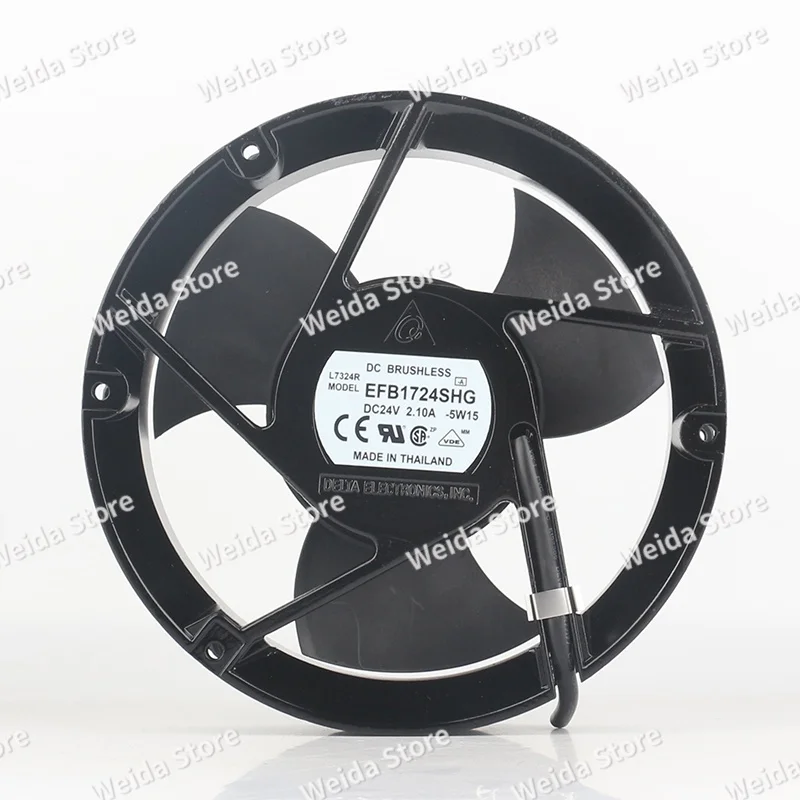 

EFB1724SHG 24V 2.1A 50.4W 2-wire original Delta DELTA 172X175X51MM large air volume variable frequency axial fan