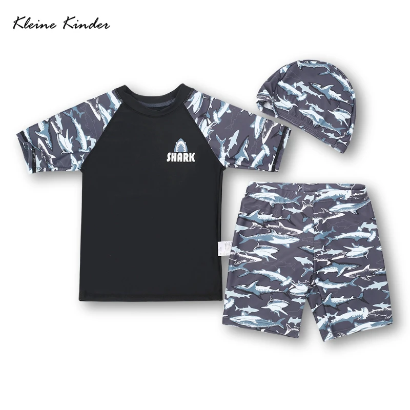 

Children Swimming Bathing Suit Shark Rash Guard Seaside Beach Clothes Boys Swimsuit Anti UV Kids Swimwear for Boys Long Sleeve