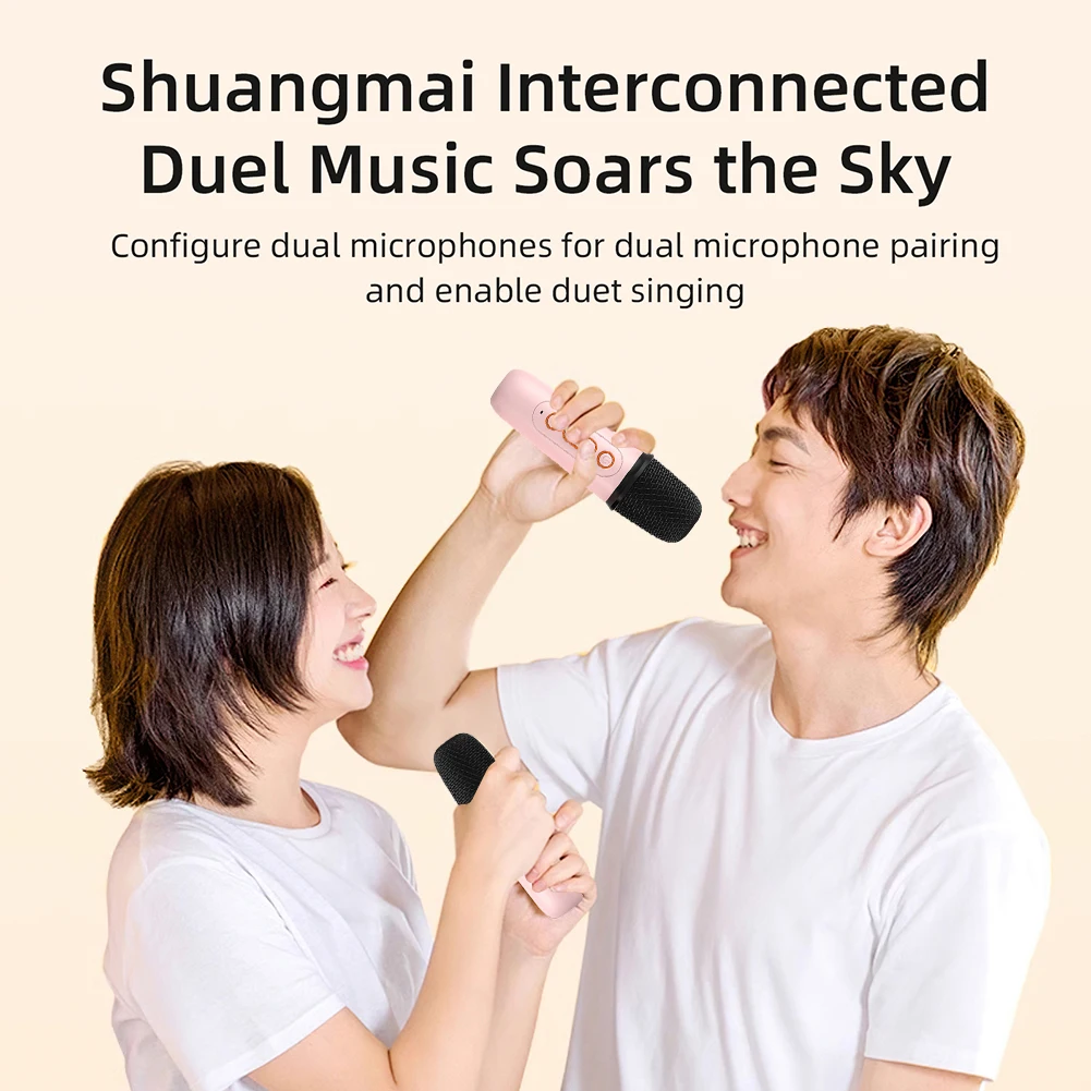 Y6 آلة الكاريوكي اللاسلكية ثنائية الميكروفون ، نظام مكبر الصوت ، المنزل ، غناء الأسرة ، الأطفال ، البالغين ، 2