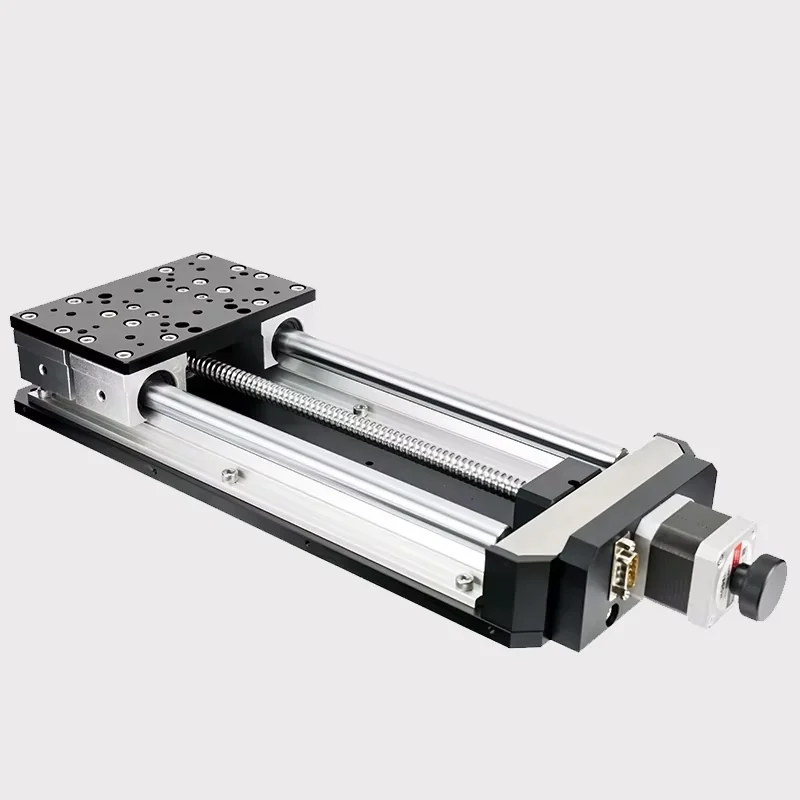 linear guide electric translation tableHigh Precision Motorized Translation stage Motorized Optical Stage PT-GD130P