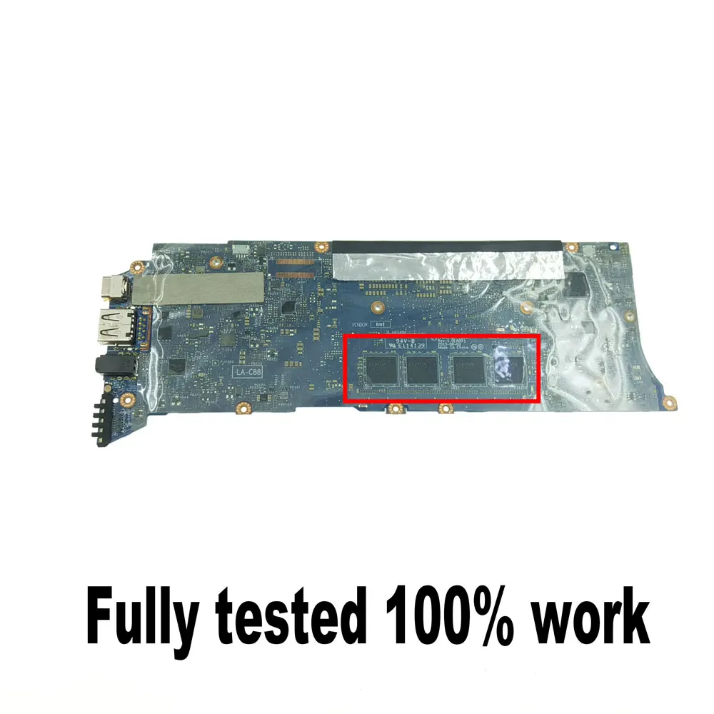 DELL XPS 13 9350 노트북 마더보드용 LA-C881P 076F9T 0TG3CN 0H67KH 0V33HM i3 i5 i7-6th Gen CPU 8G/16G RAM DDR3 완전 테스트됨