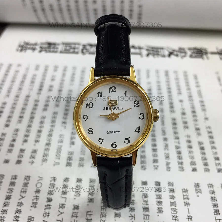 Tianjin Watch Factory, Seagull brand digital white quartz watch, 21 mm diameter