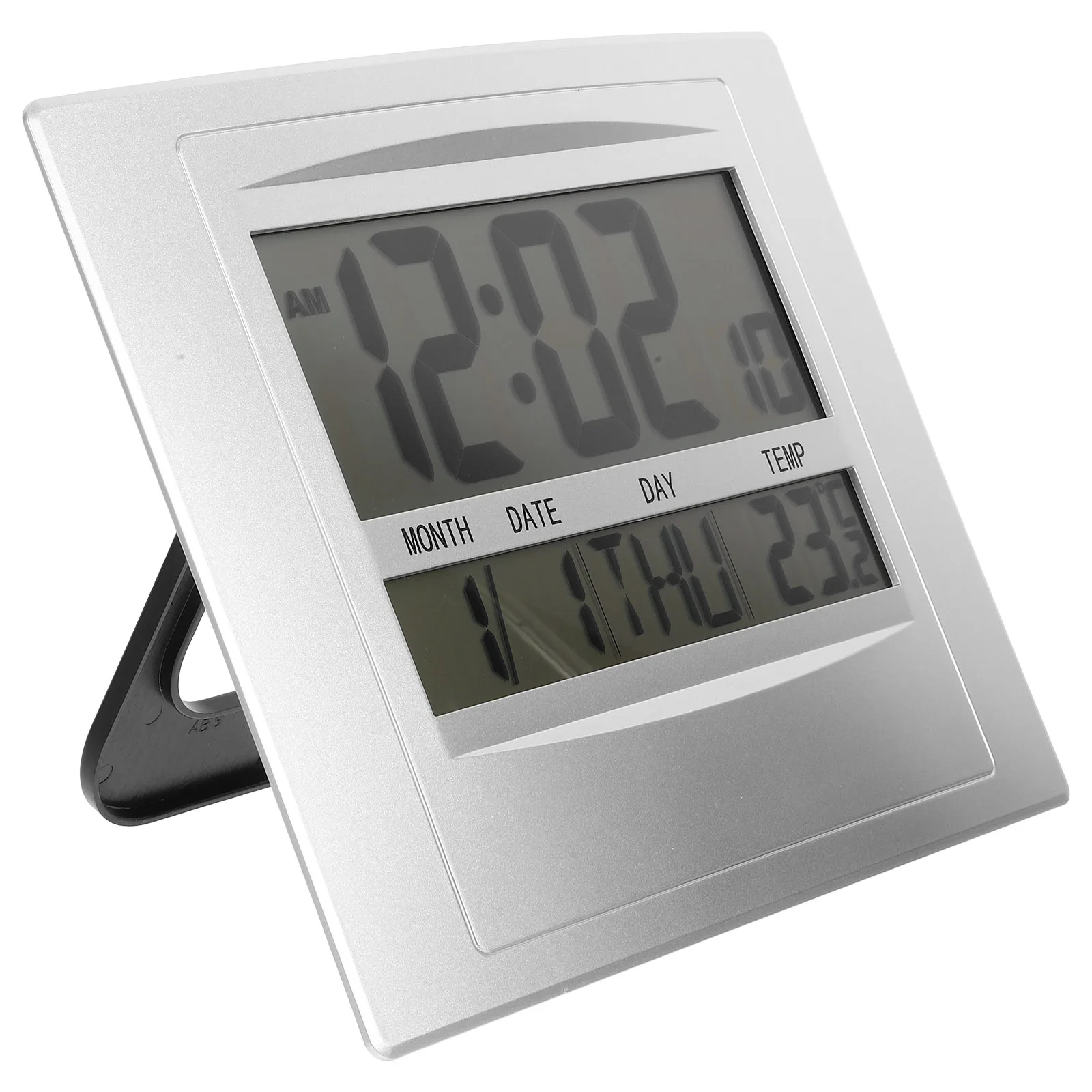 

digital thermometer temperature meter calendar clock hanging thermometer large LCD portable multi office wall
