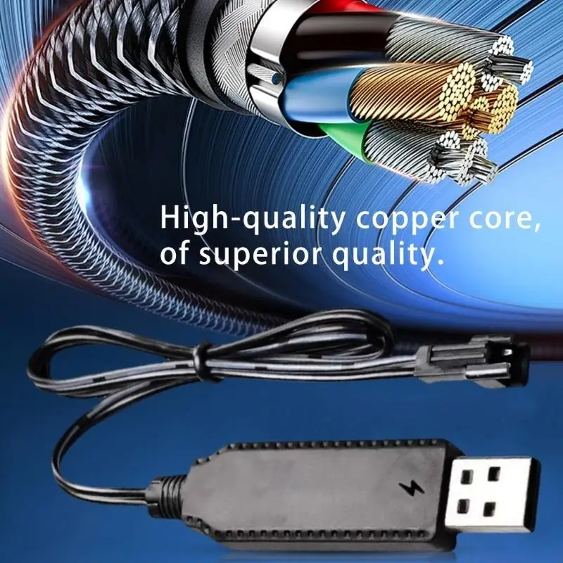 R53C USB-Schnittstellen SM2.0 2P 3,7 V Batterieladekabel mit intelligentem IC-Chip und LED-Licht für Auto- und Flugzeugteile – Detail 9