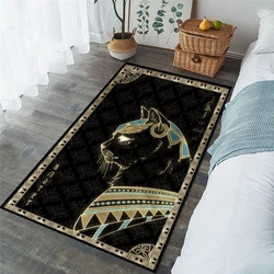 Cool Egyptian Gods themed rugs for living room decor floor  and bedroom  home rug decor, stain resistant  mats