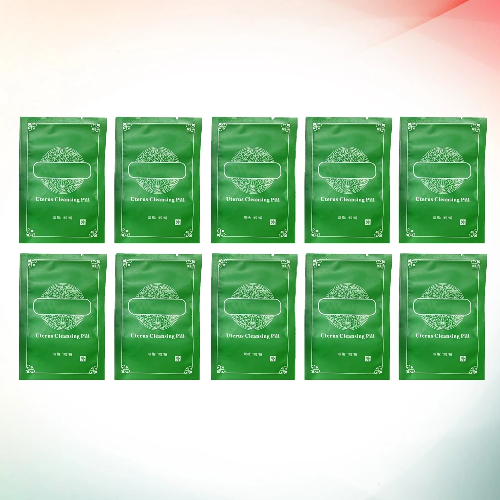 

10 шт. таблетки для чистки матки, натуральные, безопасные для ухода за женщинами, кровообращение, способствующие яичникам, иммунитет, холистические функции
