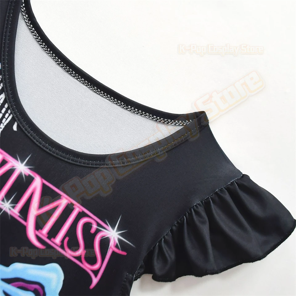 ชุดคอสเพลย์เด็กผู้หญิงสไตล์ภาพยนตร์ Kpop Demon Hunters สำหรับงานแฟนซีเด็ก คอสเพลย์ฮาโลวีน งานแฟนซีสวมหน้ากาก รุมิ มิร่า โซเย่