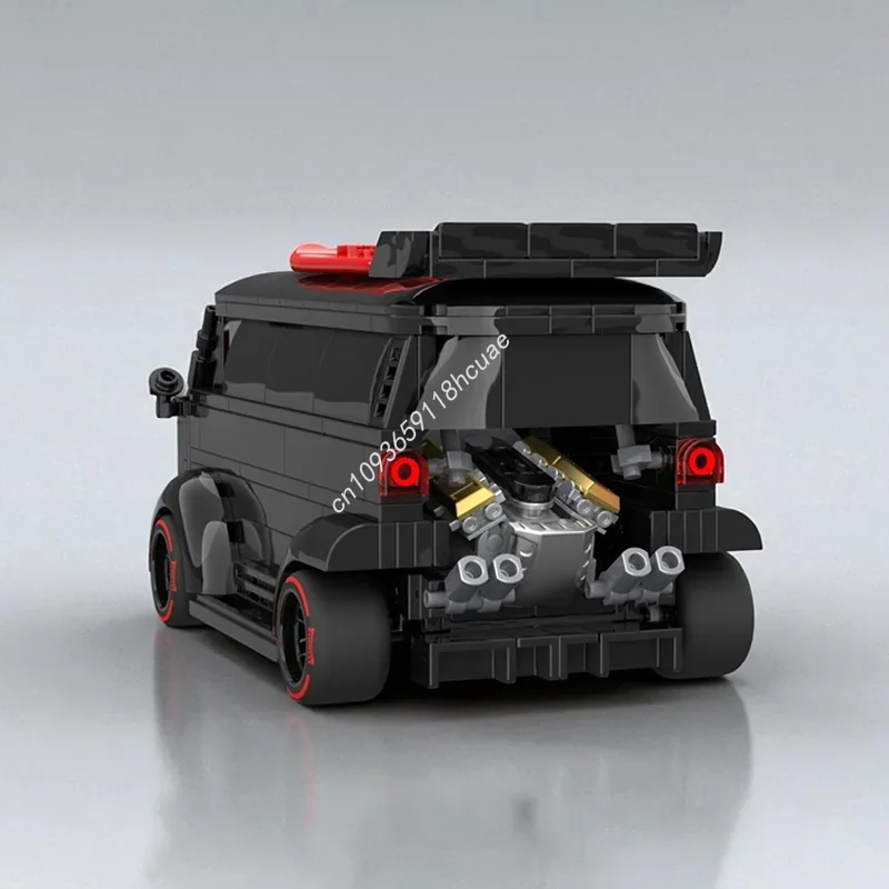 449 Piezas MOC Volkswagen Transporter T2 Widebody City Champions, Bloques de Construcción de Modelo de Supercoche, Juguetes Modulares para Niños, Regalos de Navidad