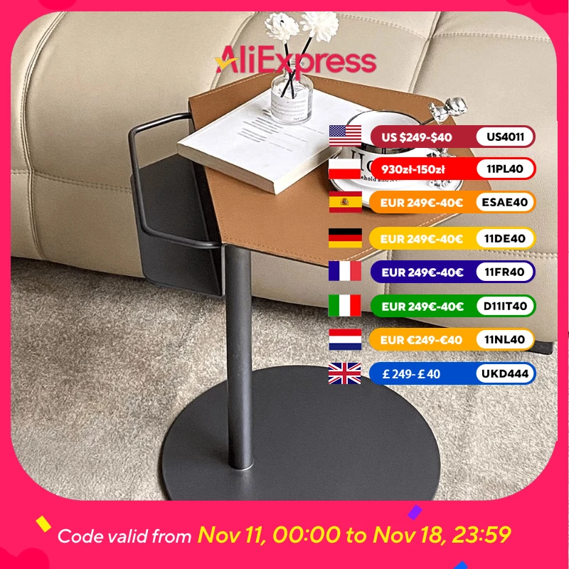 

Nordic Living Room Side Table Metal Simple Irregular Small Black Modern Coffee Tables Luxury Designmesitas De Noche Furniture