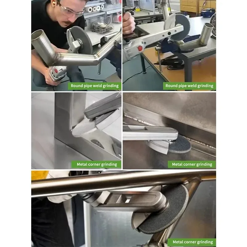 Stainless Steel Fillet Weld Grinder Corner Metal Polishing Machine Adjustable Speed Angle Polishing Machine