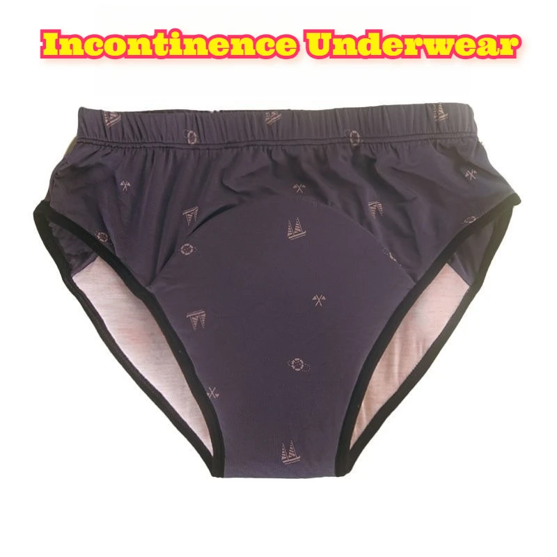 Reusable Washable Incontinence Underwear Elderly Adults Absorbent Leak Proof Pants Seniors Waterproof Underwear Bedridden Briefs