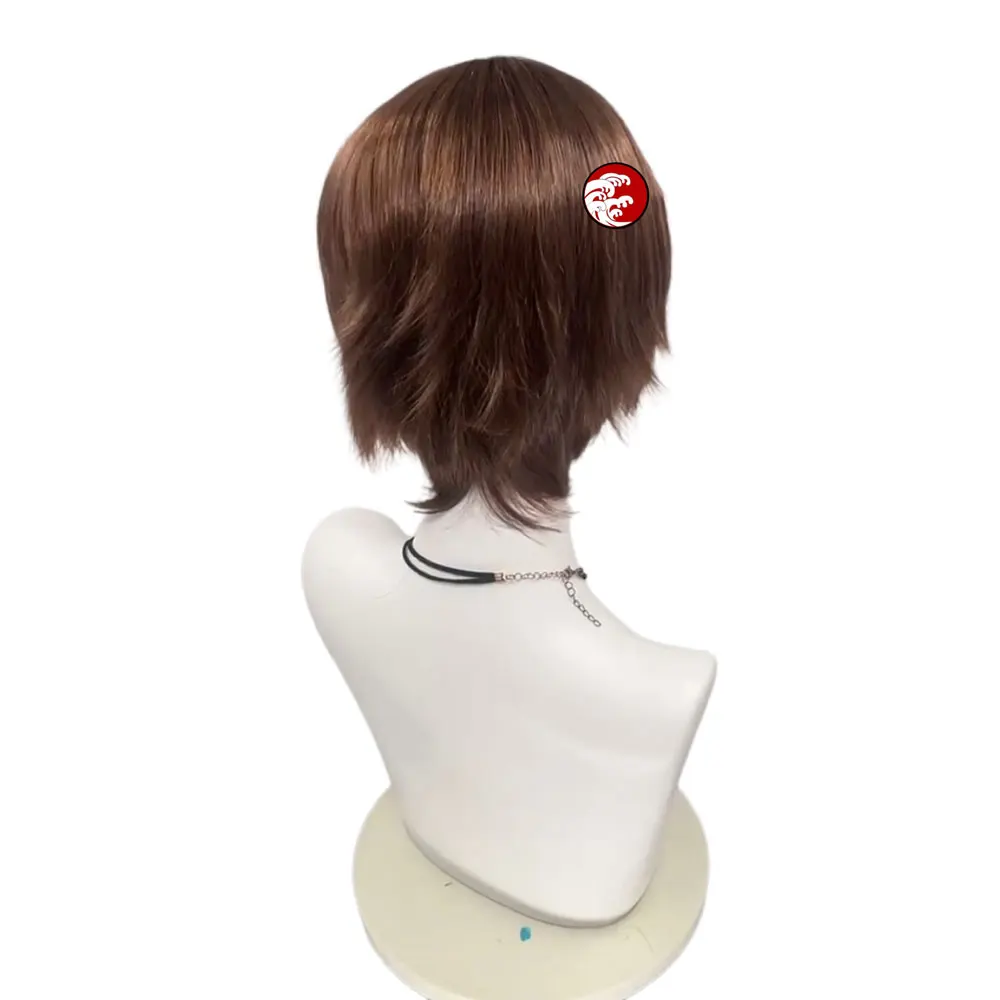 Juego Limbus Company Outis Cosplay peluca mujer marrón pelo corto Anime fiesta de Halloween carnaval accesorios de juego de rol pelucas sintéticas