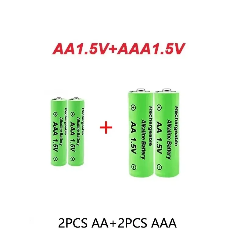 Original Rechargeable Battery 1.5V AA9800mAh+AAA8800mAh+Charger for Computer Clock Radio Video Game Digital Camera AA AAAbattery