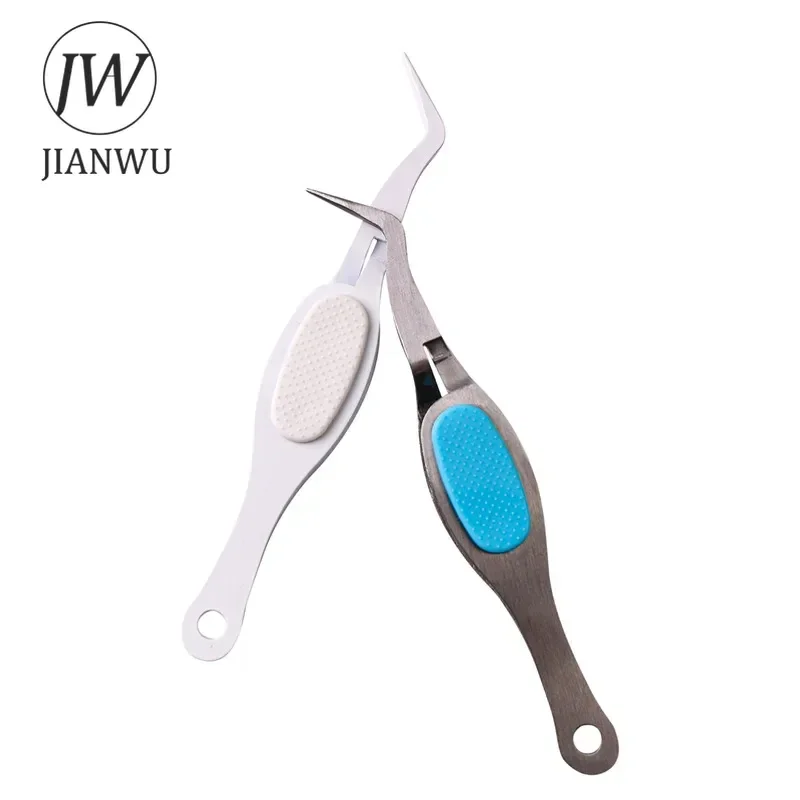 JIANWU-pinzas inversas con punta de codo, herramienta de mano, Clip, Material para diario, herramienta de Collage, diario creativo DIY, suministros para estudiantes, papelería