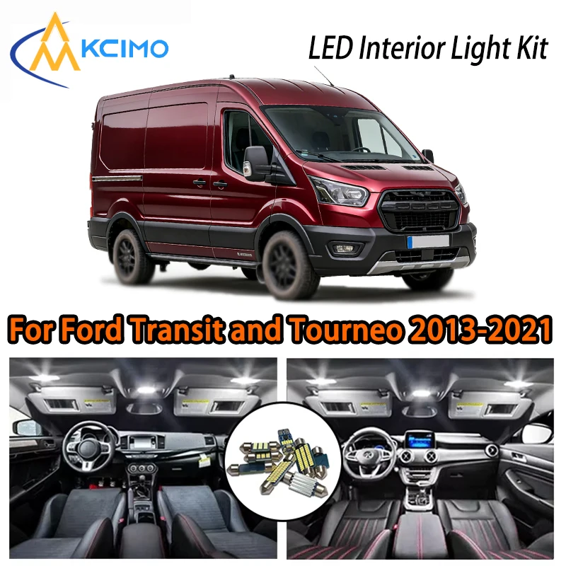 

Perfect LED Interior Ambient Light For Ford Transit and Tourneo 2013-2021, Two Colors Super Bright Easy Install