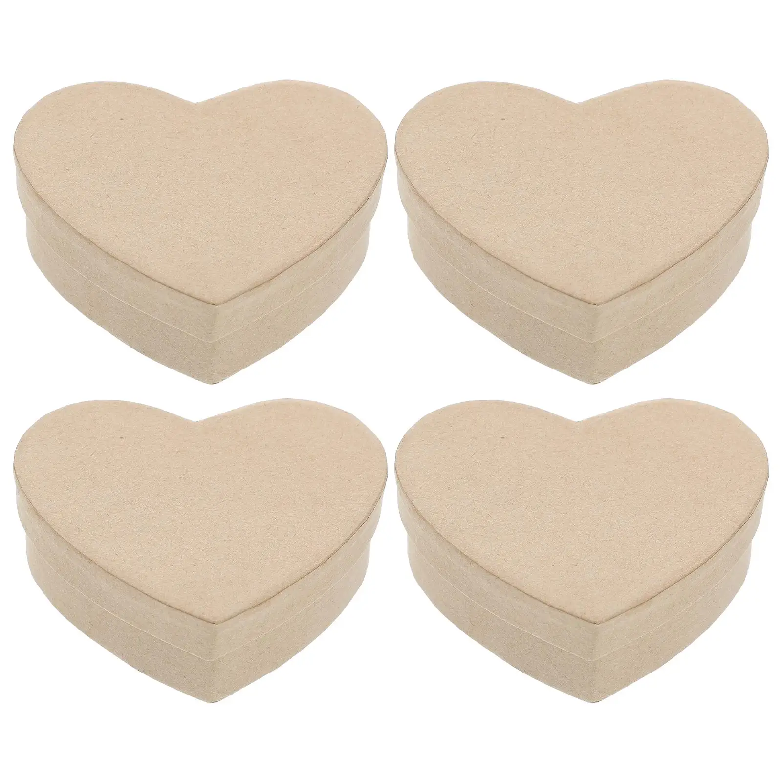 

4 Pcs for Candy Craft Jewelry Packaging DIY Storage Containers Perfume Heart Shaped Candy Containers Valentine