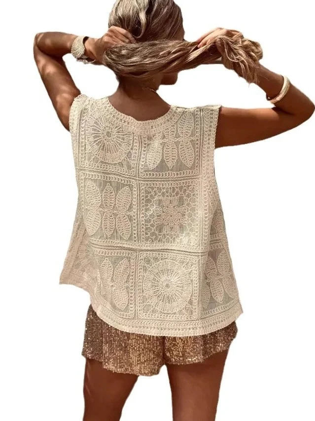 

Women's V-Ne Svel Knitted Vest Thi Organic Cotton Spring Season Faion Ladies Vest No Brand Registered Trademark