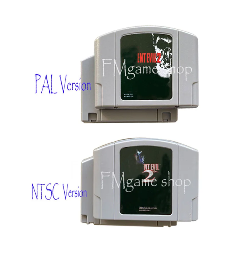 Select USA NTSC Version or EUR PAL Version ResidEvil 2 for 64 bit Video Game Console Cartridge Card English Language