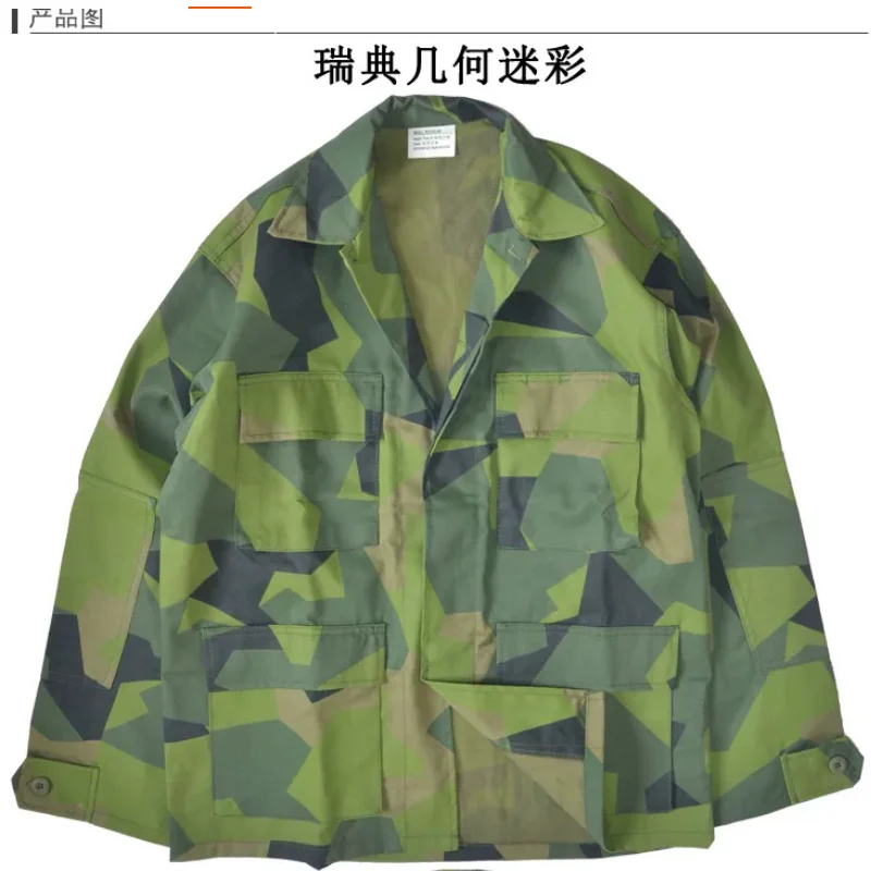 

Американская тренировочная форма BDU, верхняя рабочая одежда, куртка в стиле ретро, военный фанат, оригинальная версия