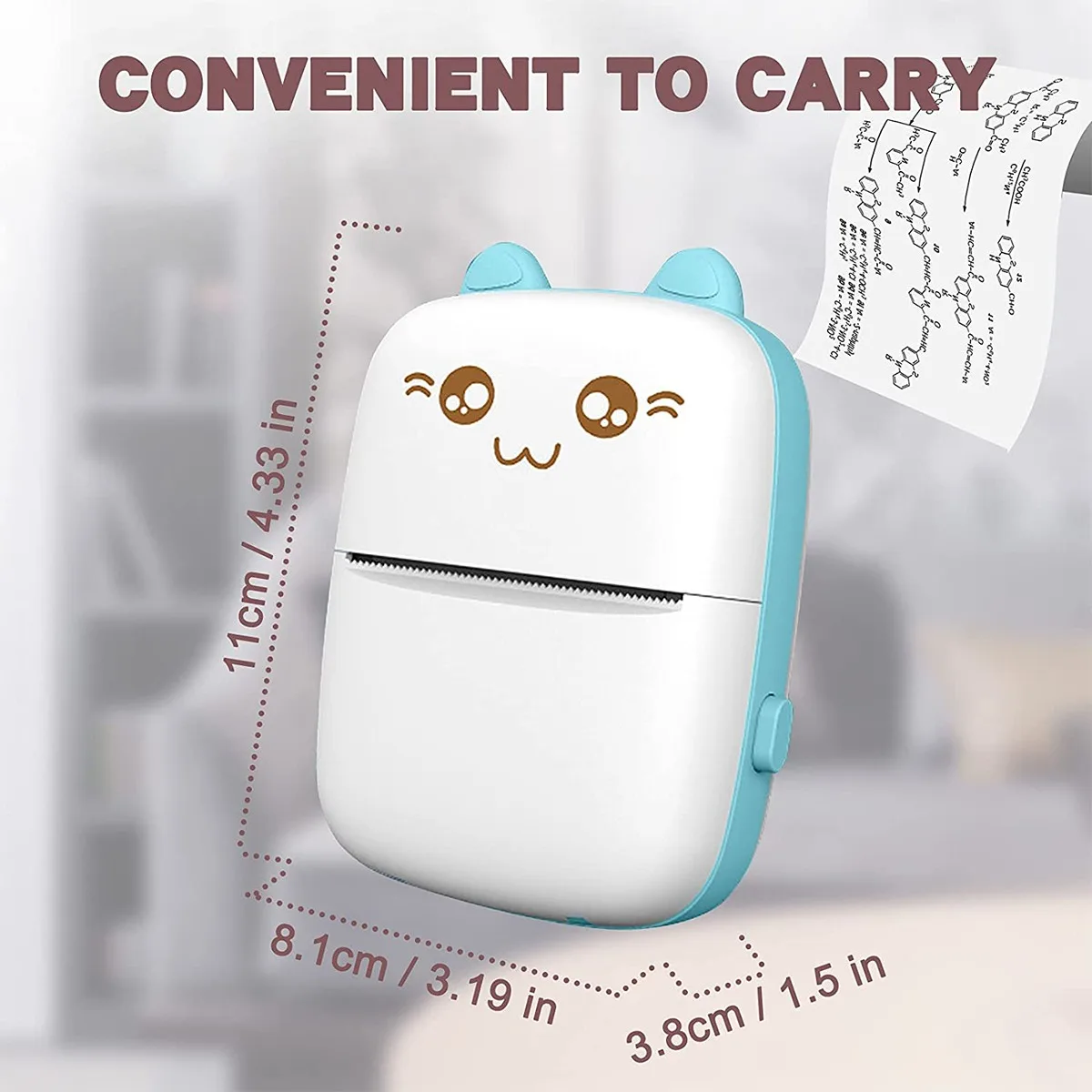 C9 ticker Mobile Thermal Portable Wireless Tsc Receipt Hand Parking Label mini Printer, Label Printing