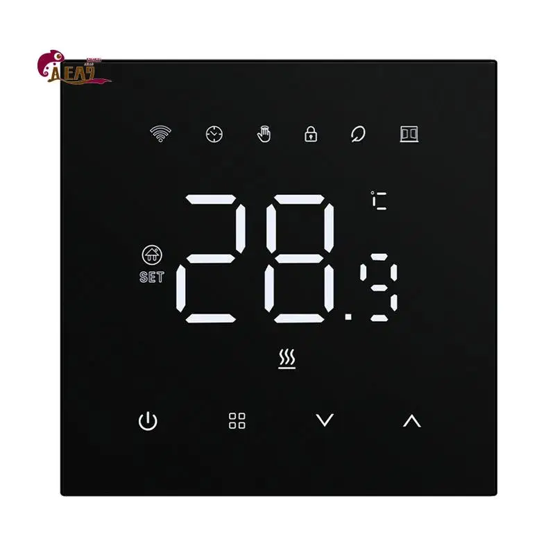 AEA9-Tuya Wifi Smart Temperature Controller 100-240V 16A Electric Floor Heating Compatible With Alexa And Google Home
