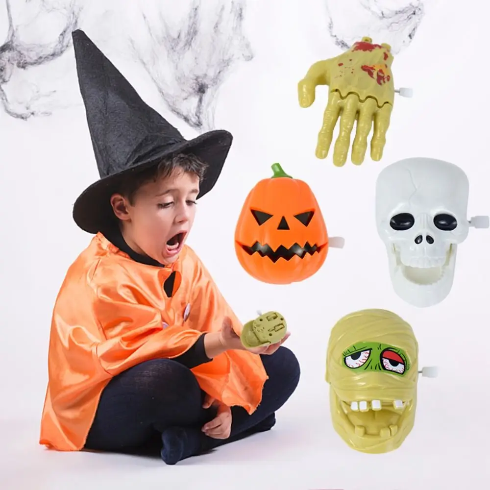 Kürbis Halloween Uhrwerk Spielzeug Mumie Gebrochene Hand Gebrochene Hand Aufziehspielzeug Plüsch Gehen Kürbis Uhrwerk Spielzeug