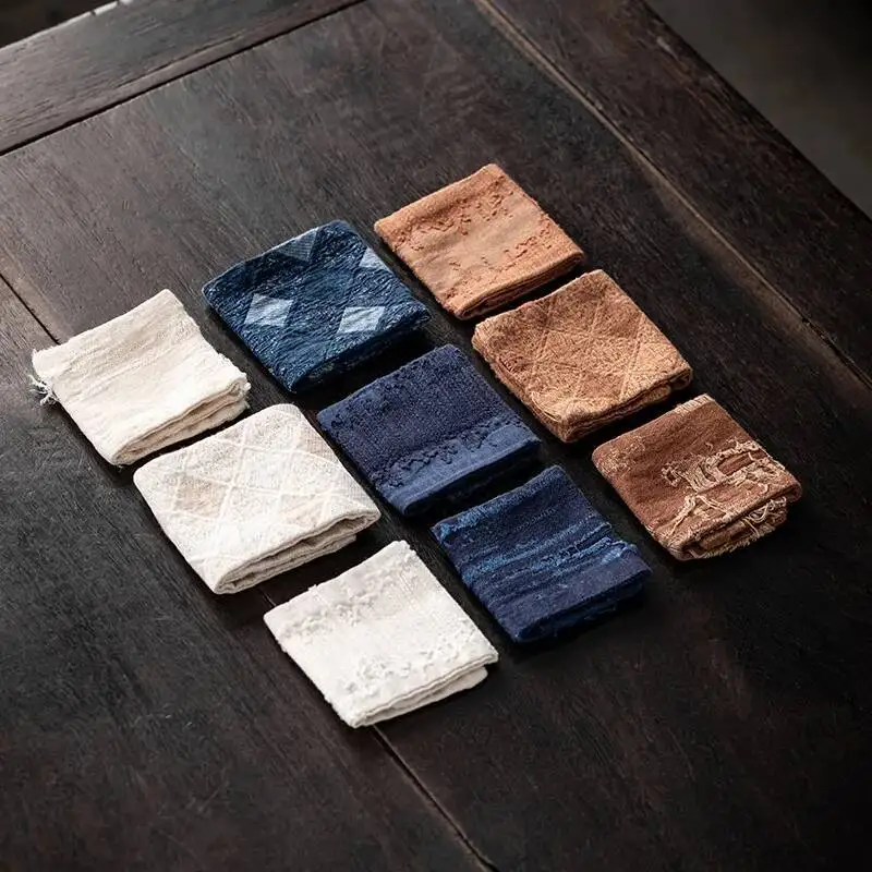 Tea Towel Thickened Cotton Super Absorbent Kettle Wiping Towel Heat Insulation Cloth Cleaning Cloth Mat