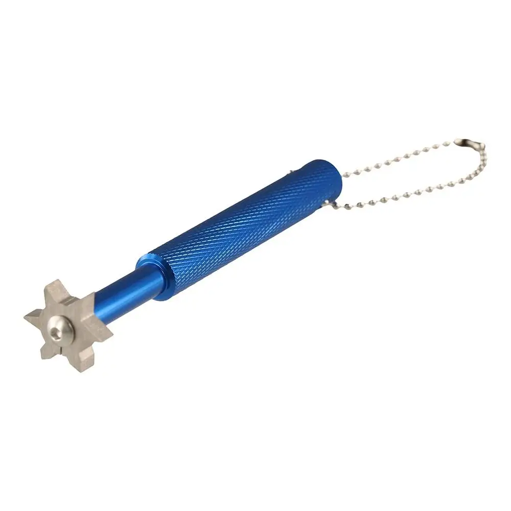 

Strong Golf Club Sharpener Head Cleaning Wedge Alloy Golf Club Grooving Sharpening Tool 6 Colors Non-Slip Golf Sharpener